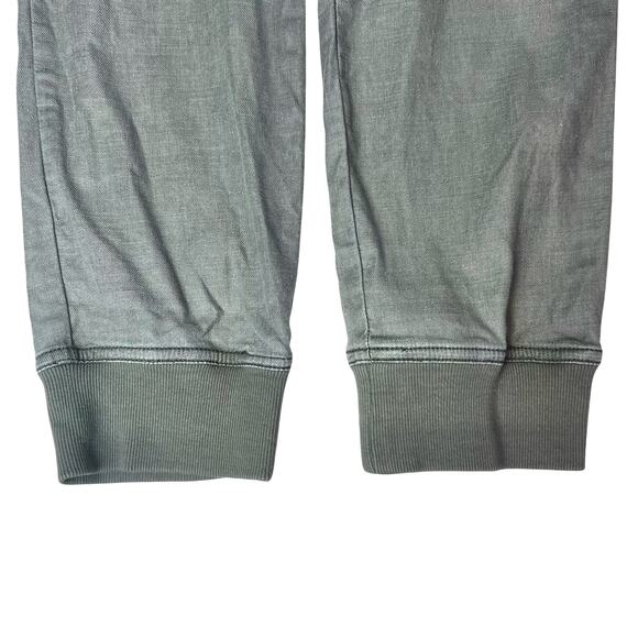 Level 99 Women's Linen Blend Pull-On Drawstring Army Green Joggers Pants Sz M - Picture 8 of 13